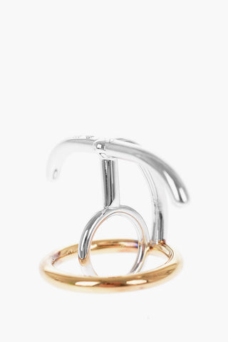 Silver SATURN Double Ring