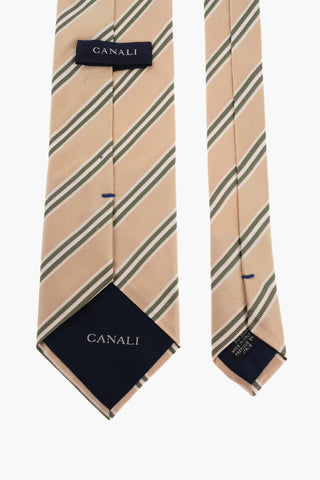 striped silk tie