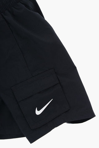 Costume da Bagno Boxer in Tinta Unita a 4 Tasche