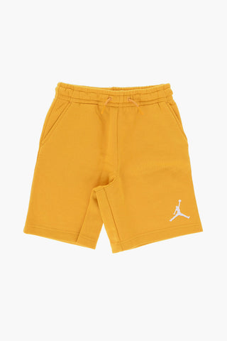 AIR JORDAN 자수 로고가 있는 코튼 플리스 쇼츠