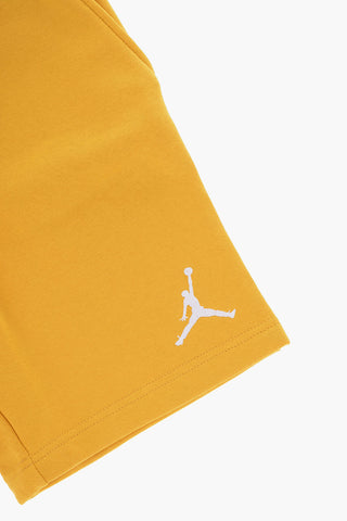 AIR JORDAN 자수 로고가 있는 코튼 플리스 쇼츠