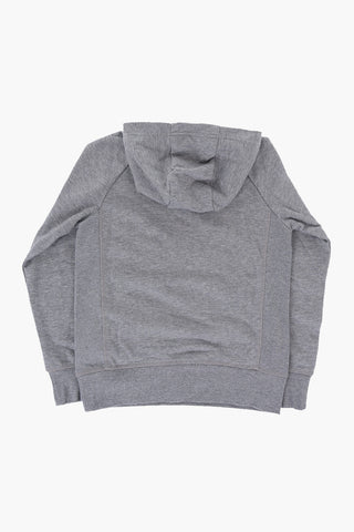 AIR JORDAN Brushed Cotton-Blend Hoodie with Contrast Logo