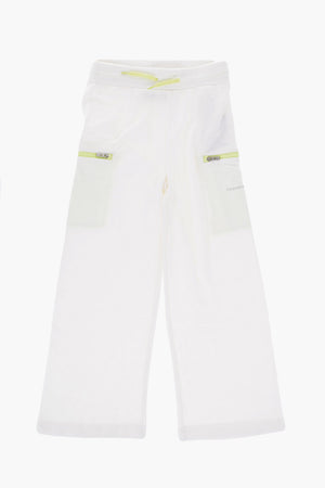 Joggers a Vita Alta con Rifiniture a Contrasto