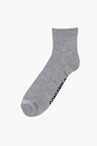 Set of 3 Pairs of Stretch Fabric Socks with Contrast Details