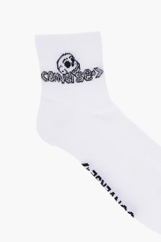 Two-Tone Embroidered Socks