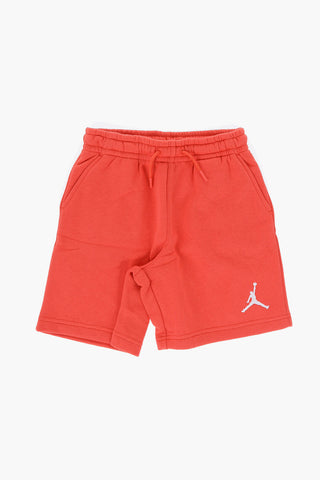 AIR JORDAN Cotton Fleece Shorts with Embroidered Logo
