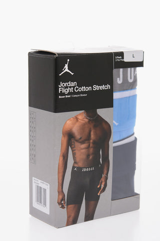 AIR JORDAN Set of 3 Stretch Cotton Boxer with Logoed Elastic Band