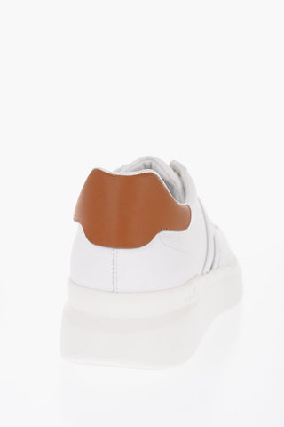 Sneakers Basse Allacciate in Pelle