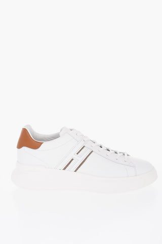 Sneakers Basse Allacciate in Pelle