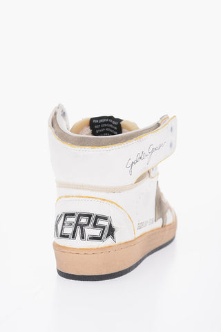 GGDB Leather SKY-STAR High-top Sneakers with Lived-in Design