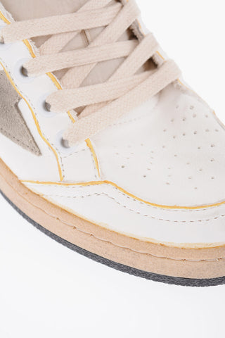 GGDB Leather SKY-STAR High-top Sneakers with Lived-in Design