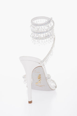 Rhinestoned CHADELIER Sandals with Spiral Design 10cm