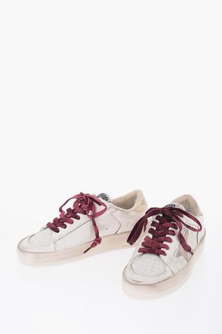 GGDB Leather STARDAN Low-top Sneakers with Contrasting Laces