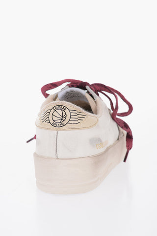 GGDB Leather STARDAN Low-top Sneakers with Contrasting Laces
