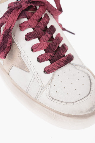 GGDB Leather STARDAN Low-top Sneakers with Contrasting Laces