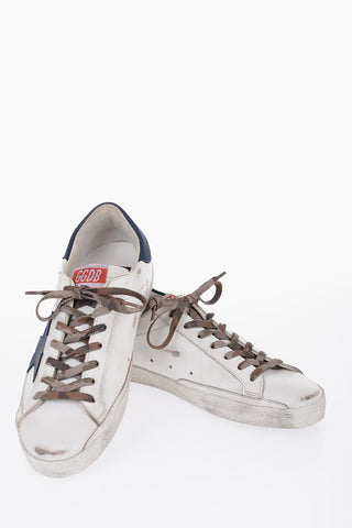 Sneakers Basse in Pelle con Effetto Vintage