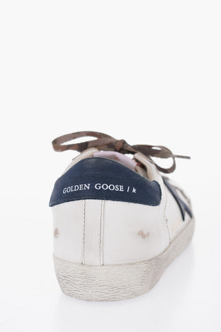 Sneakers Basse in Pelle con Effetto Vintage