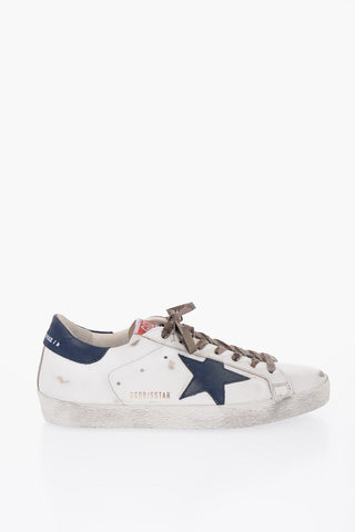 Sneakers Basse in Pelle con Effetto Vintage