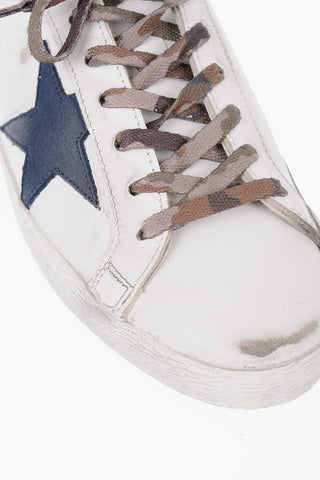Sneakers Basse in Pelle con Effetto Vintage