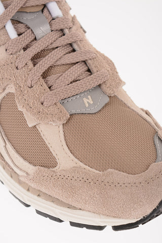 RUNNING Suede and Fabric Sneakers with Embroidered N