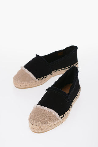 KAMPALA Low Espadrillas with Fringed Detail