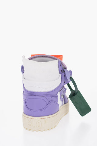 Leather COURT Hight Sneakers with Embroidered Arrow