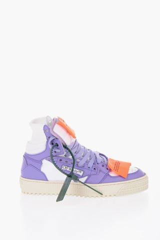 Leather COURT Hight Sneakers with Embroidered Arrow