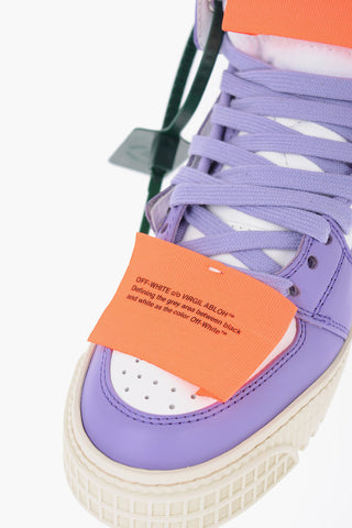Leather COURT Hight Sneakers with Embroidered Arrow