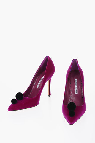 Velvet PIERA Pumps with Pompon