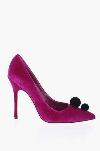 Velvet PIERA Pumps with Pompon
