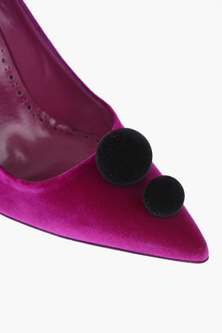 Velvet PIERA Pumps with Pompon