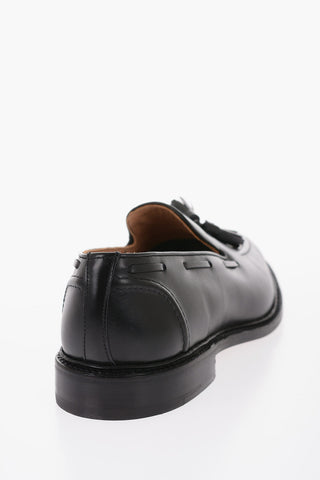 Shiny Leather Loafers with Tassels