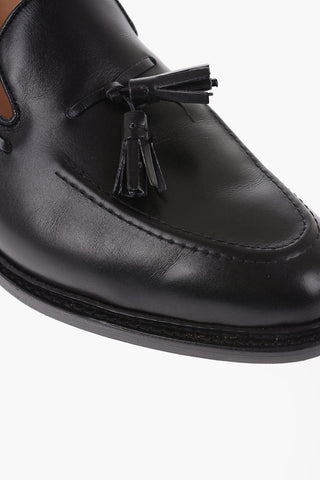 Shiny Leather Loafers with Tassels