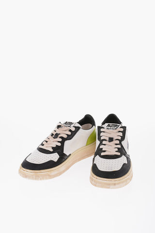 SUPER VINTAGE Low Sneakers with Openwork Detail
