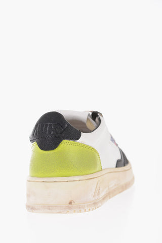 SUPER VINTAGE Low Sneakers with Openwork Detail