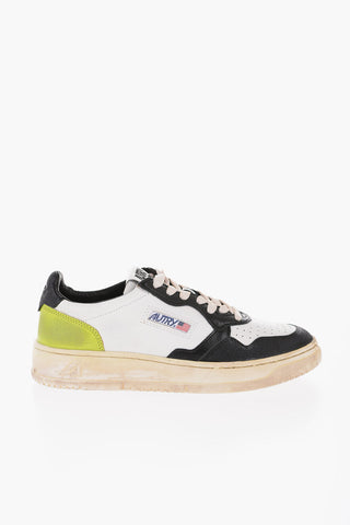 SUPER VINTAGE Low Sneakers with Openwork Detail