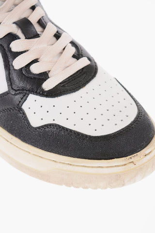 SUPER VINTAGE Low Sneakers with Openwork Detail