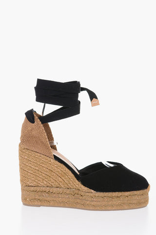 Rafia CHIARA High Espadrillas with Self-tie Detail