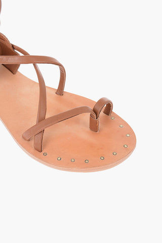 Leather ST TROPEZ lace-up Sandals