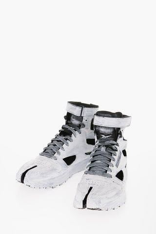REEBOK Sneakers Alte Tabi In Pelle Con Cutout Effetto Vernice