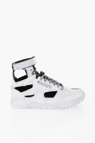 REEBOK Sneakers Alte Tabi In Pelle Con Cutout Effetto Vernice