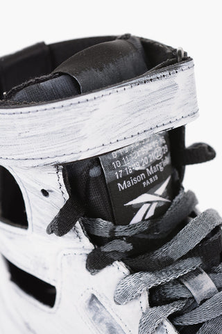 REEBOK Sneakers Alte Tabi In Pelle Con Cutout Effetto Vernice