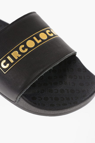 CIRCOLOCO Sliders ADILETTE con Stampa Lamè