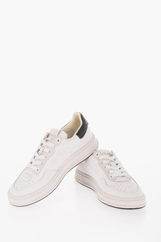 Leather TIMELESS Sneakers with Glittered Detail
