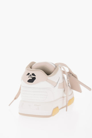Leather OUT OF OFFICE Mid Sneakers with Side Logo