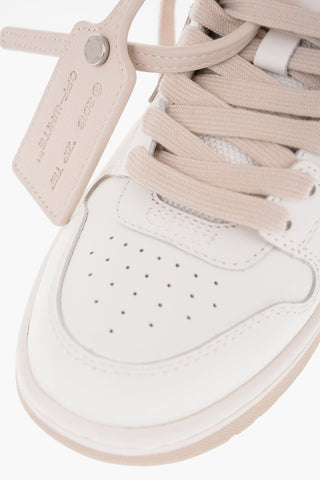 Leather OUT OF OFFICE Mid Sneakers with Side Logo