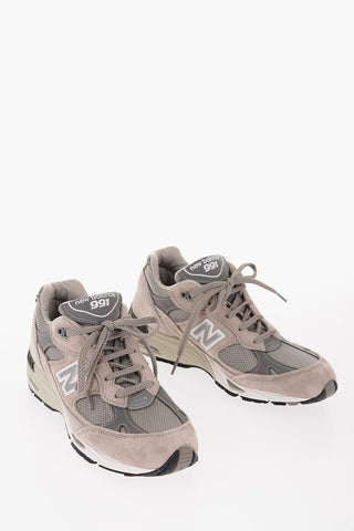 991 Sneakers Basse in Suede con Inserti Tarspiranti
