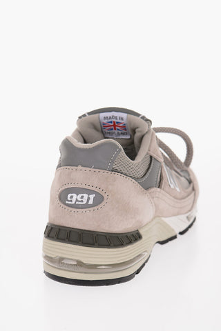 991 Sneakers Basse in Suede con Inserti Tarspiranti