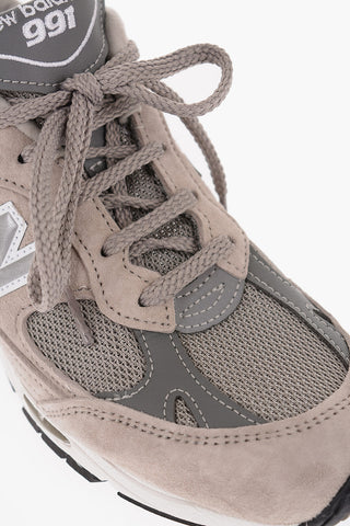 991 Sneakers Basse in Suede con Inserti Tarspiranti