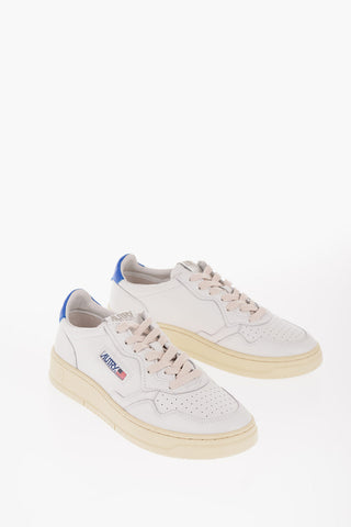 Leather Low-top Sneakers with Rubber Sole